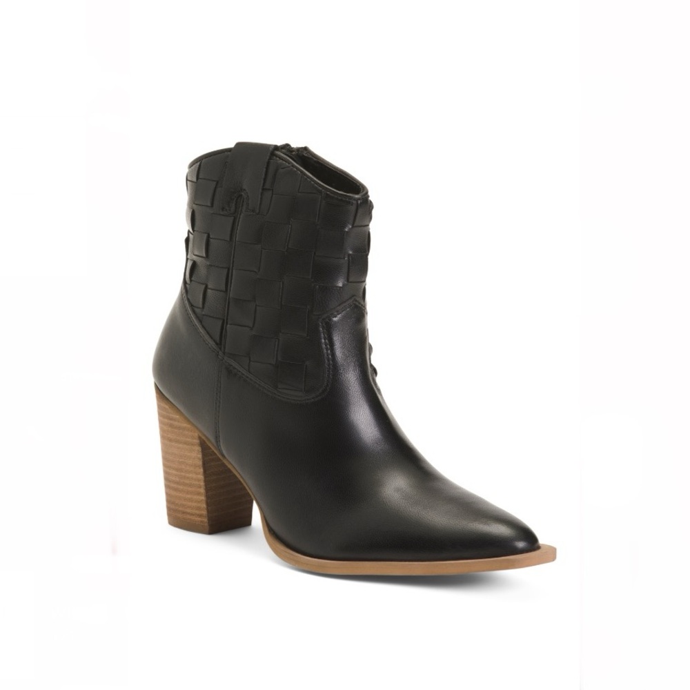Matisse Leather Dawn Western Bootie Black Women’s Size 7 NIB
